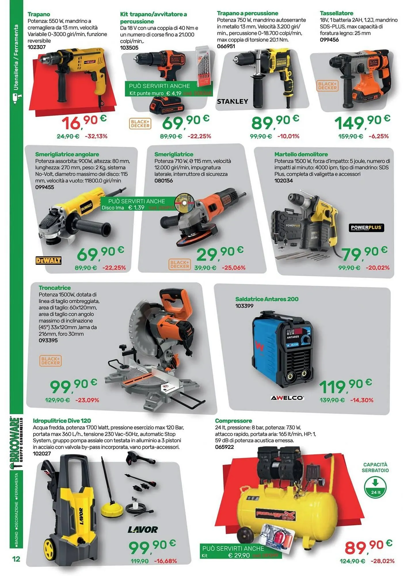 Volantino Bricoware da 24 luglio a 17 agosto di 2025 - Pagina del volantino 12