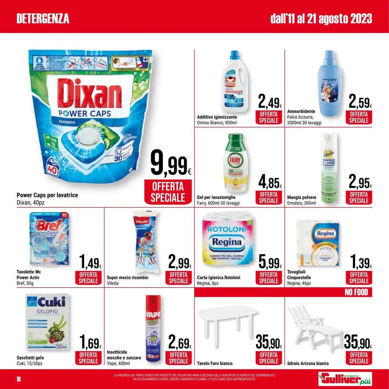 Gulliver Volantino attuale da 11 agosto a 21 agosto di 2023 - Pagina del volantino 16