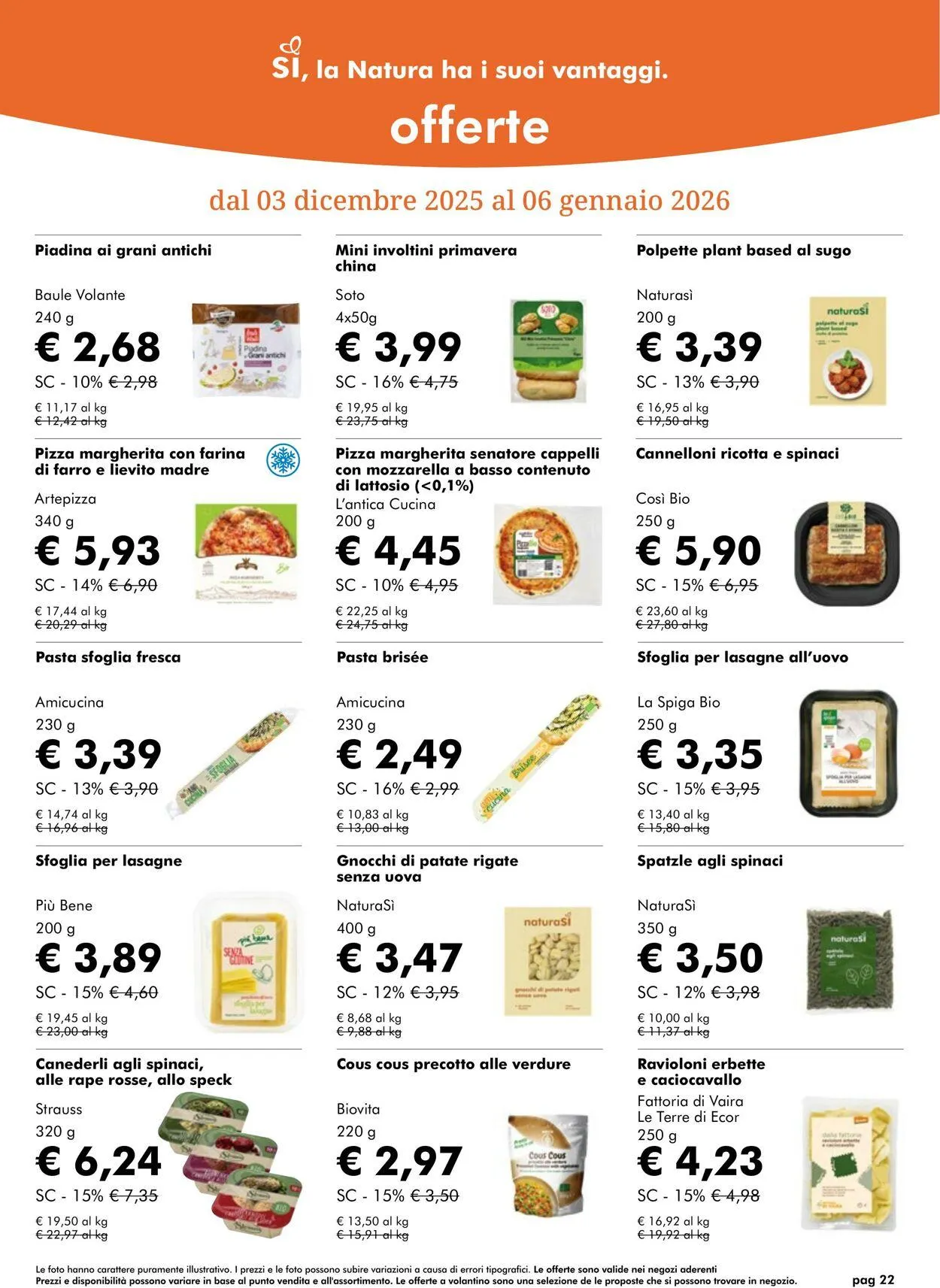 Natura Sì Volantino attuale da 15 gennaio a 29 gennaio di 2026 - Pagina del volantino 22