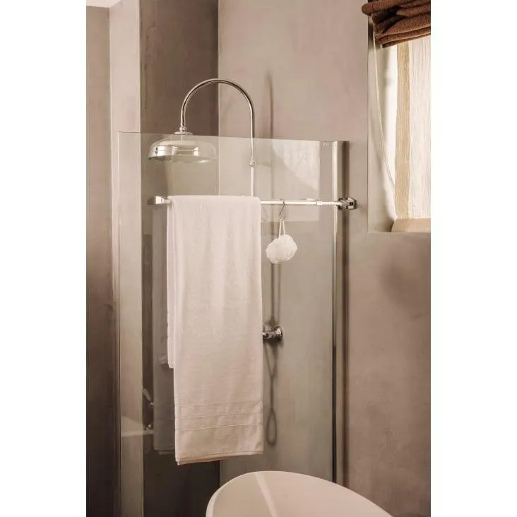 Telo doccia da hotel in cotone naturale, Bianco Cotone