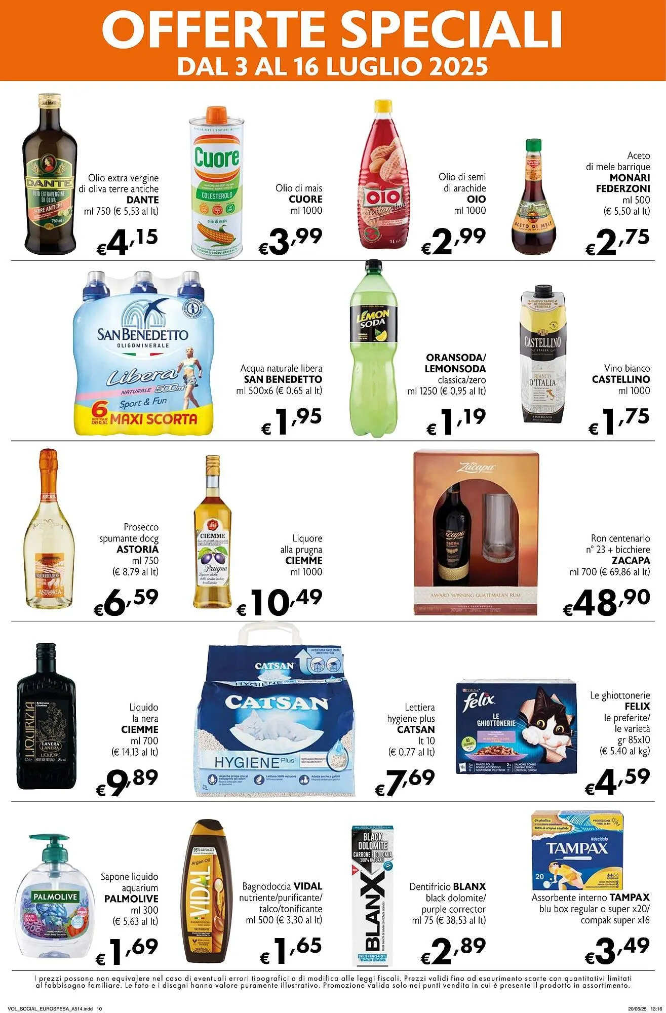 Volantino Eurospesa da 3 luglio a 16 luglio di 2025 - Pagina del volantino 10