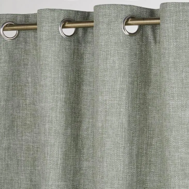 Tenda con occhielli verde, al pezzo, 130 cm x 300 cm