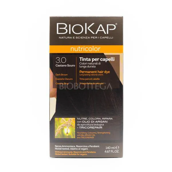 Tinta per Capelli 3.0 Castano BioKap Nutricolor 140 ML