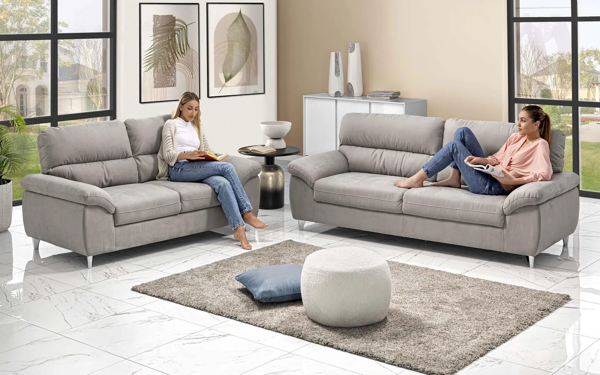 tessuto loto grigio chiaro