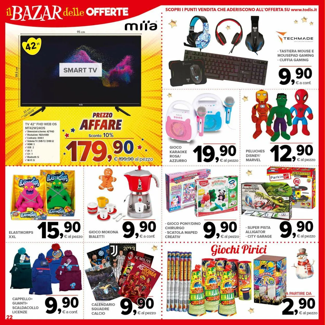 Todis Volantino attuale da 12 dicembre a 26 dicembre di 2023 - Pagina del volantino 22