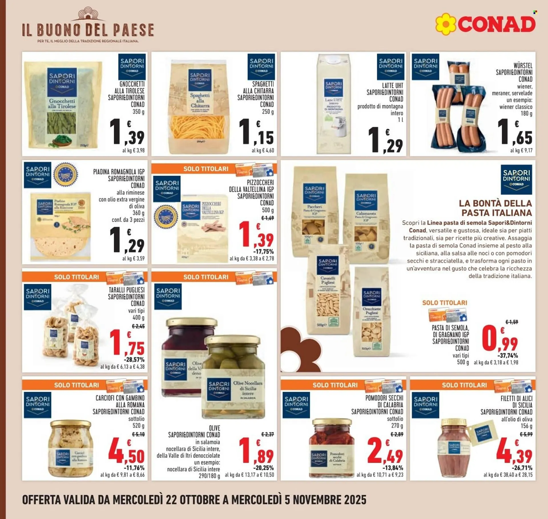 Volantino Conad da 22 ottobre a 5 novembre di 2025 - Pagina del volantino 12