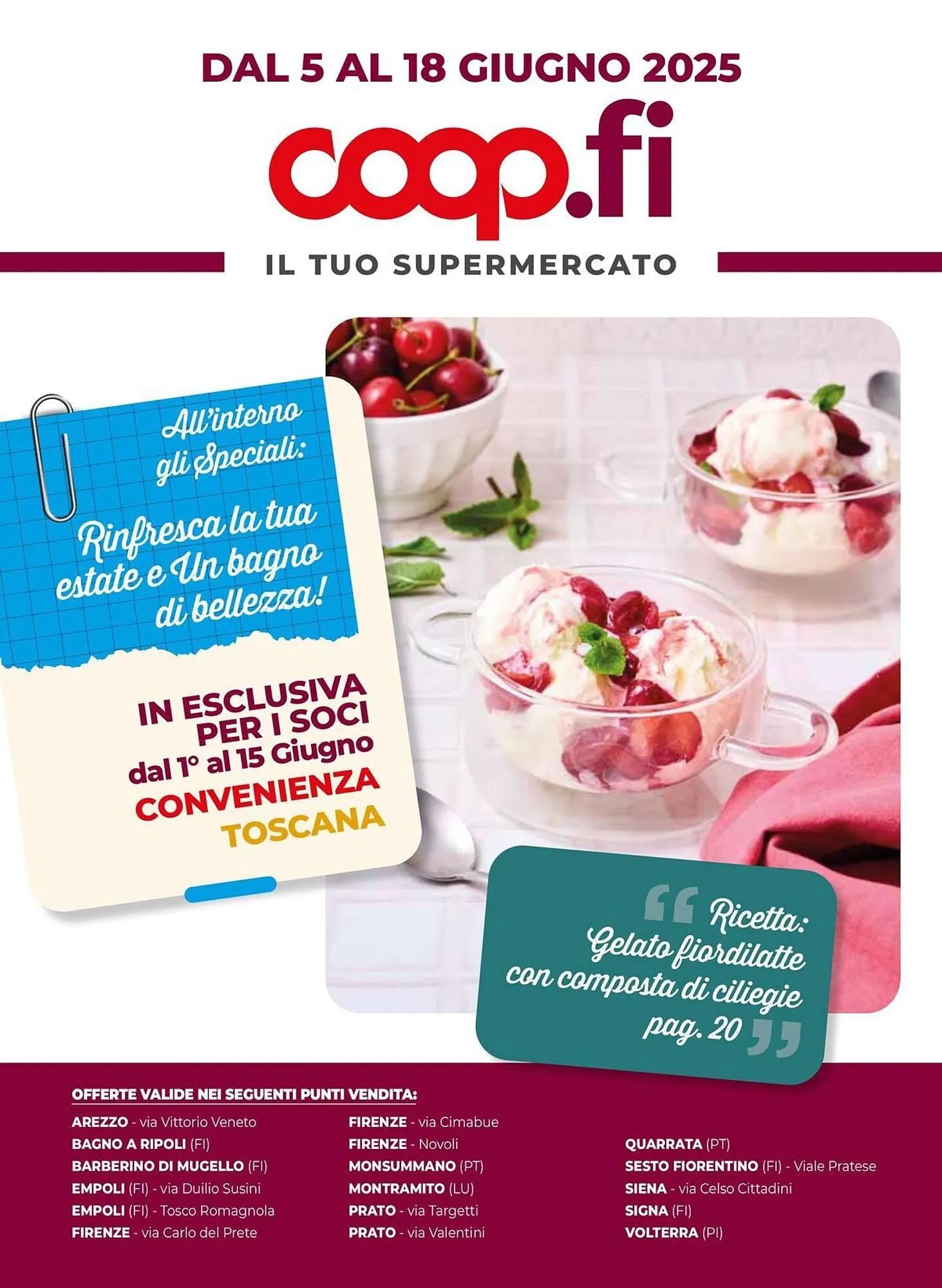 Volantino Unicoop da 5 giugno a 18 giugno di 2025 - Pagina del volantino 1