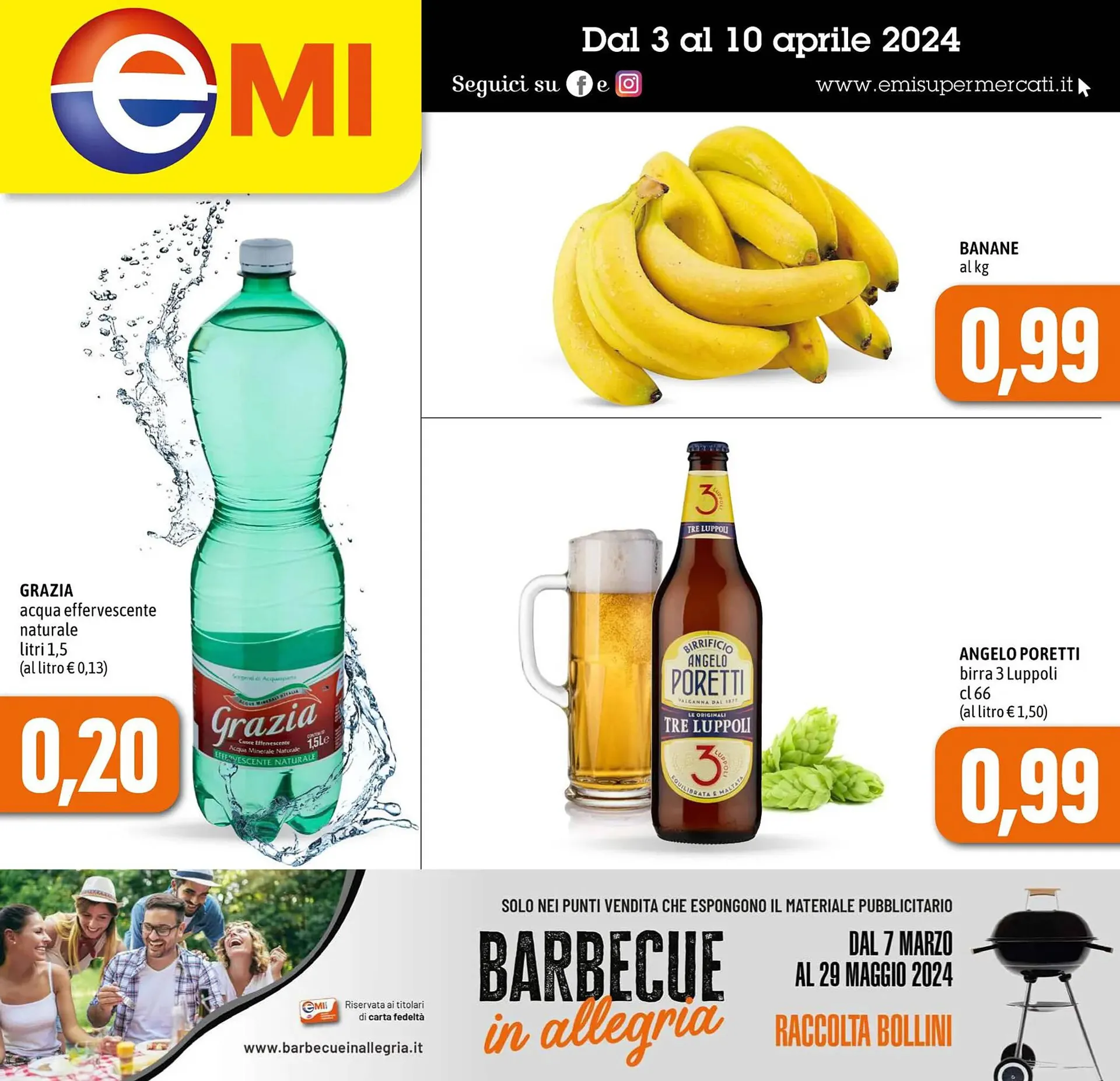 Volantino Emi Supermercati da 3 aprile a 10 aprile di 2024 - Pagina del volantino 1