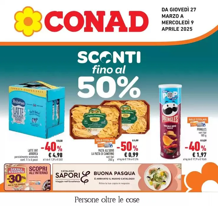 Sconti fino al 50% da 27 marzo a 9 aprile di 2025 - Pagina del volantino 1