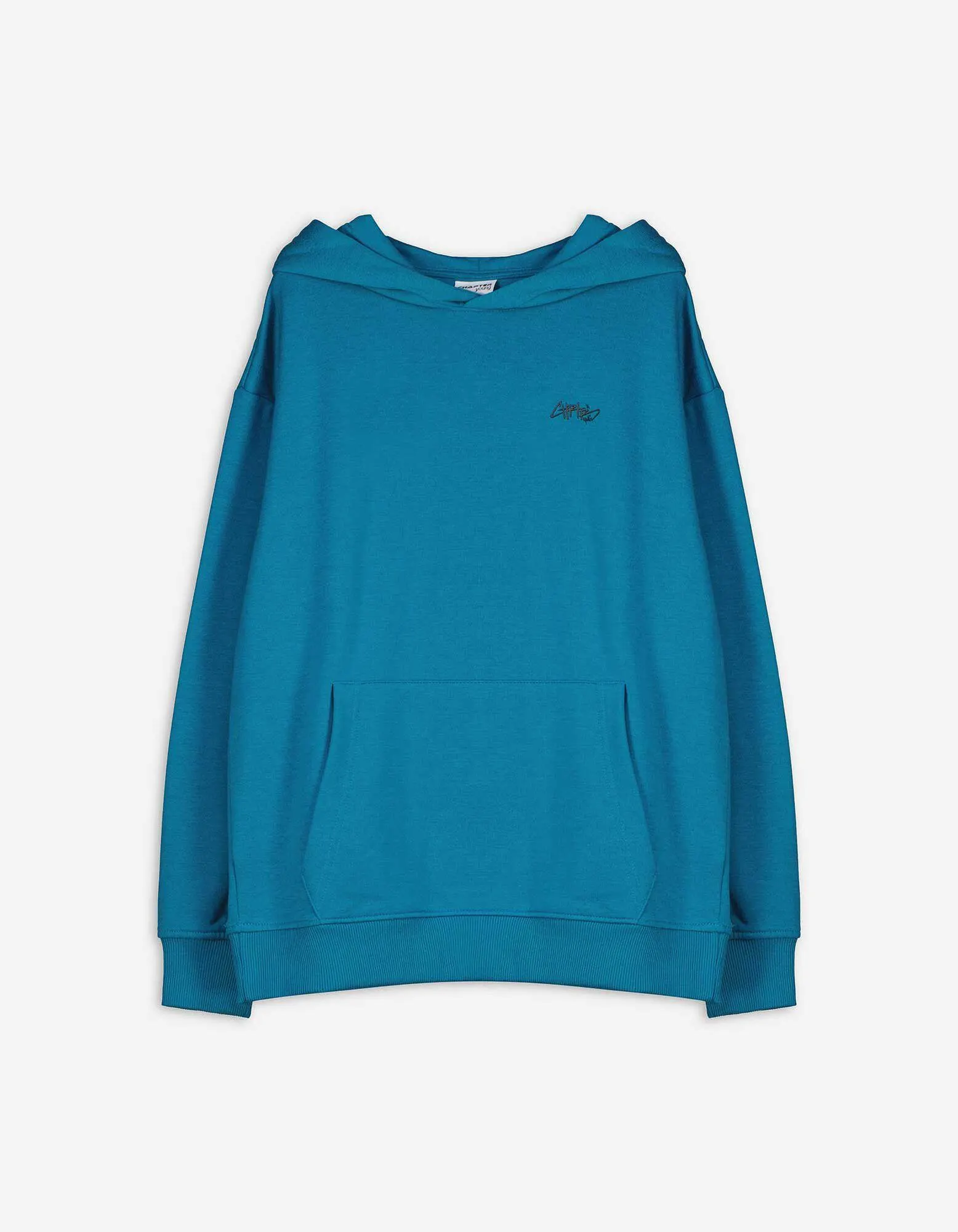 Felpa con cappuccio - Statement - turchese