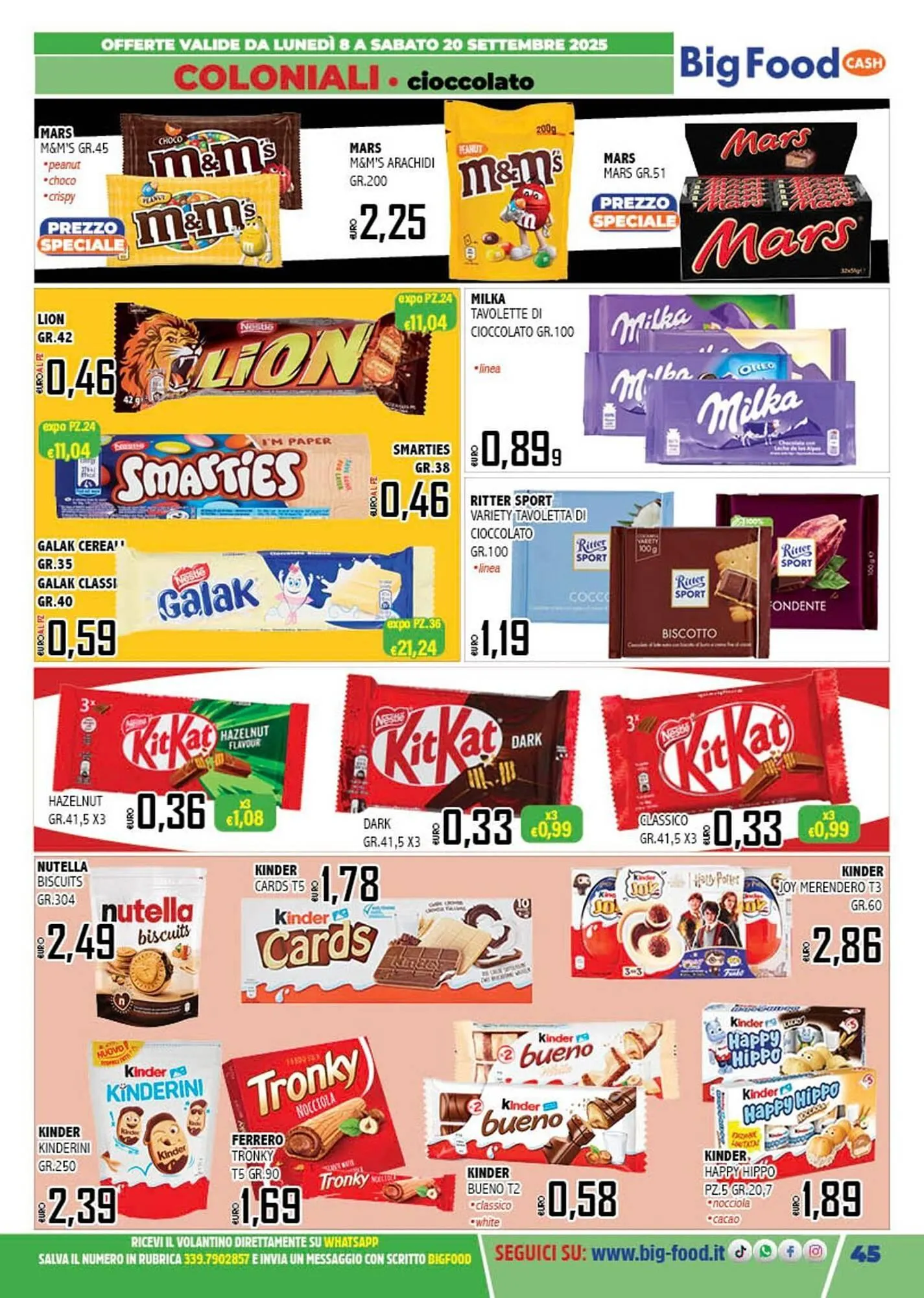Volantino Big Food da 8 settembre a 20 settembre di 2025 - Pagina del volantino 45
