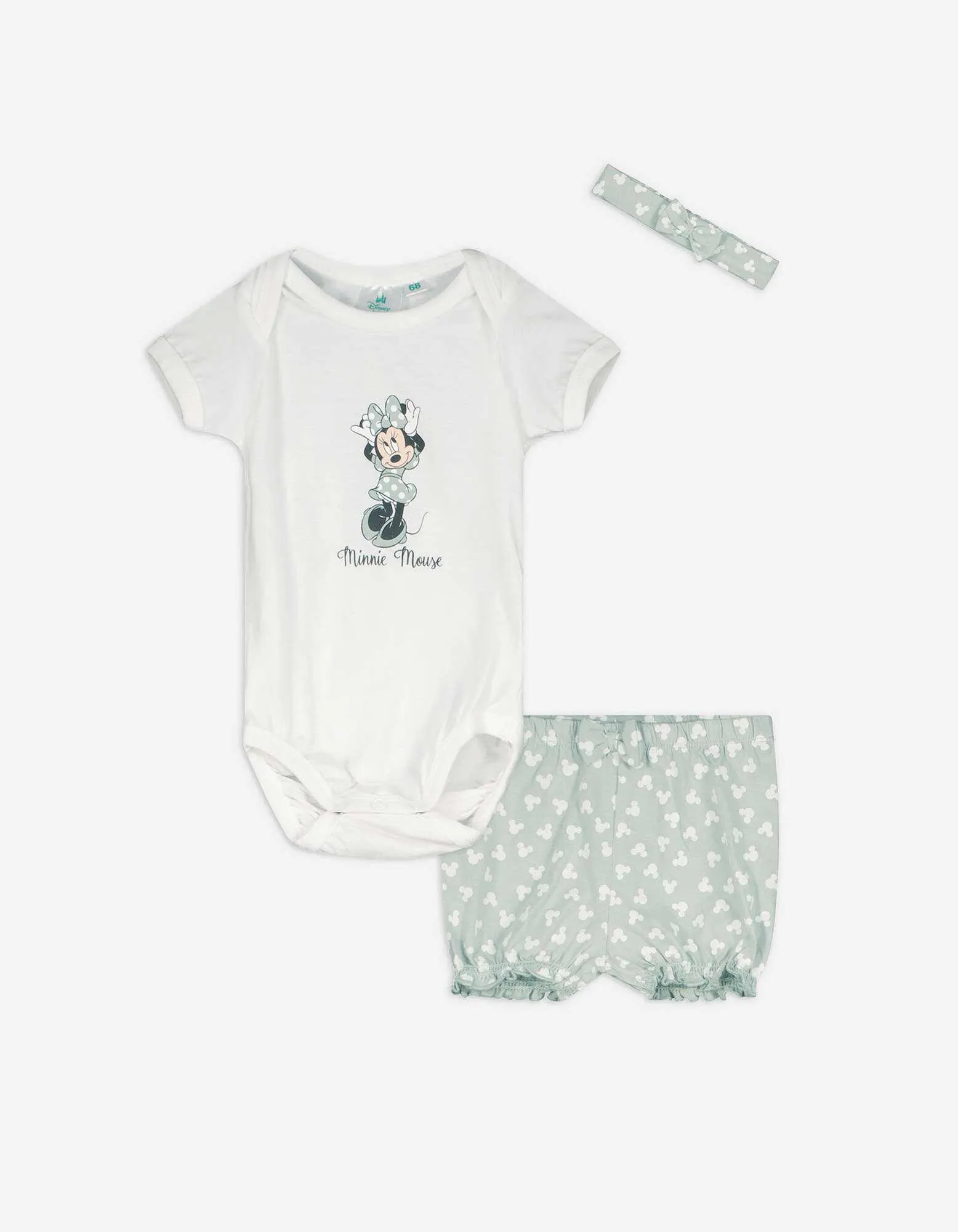 Set body + pantaloni + bavaglino - Disney - bianco