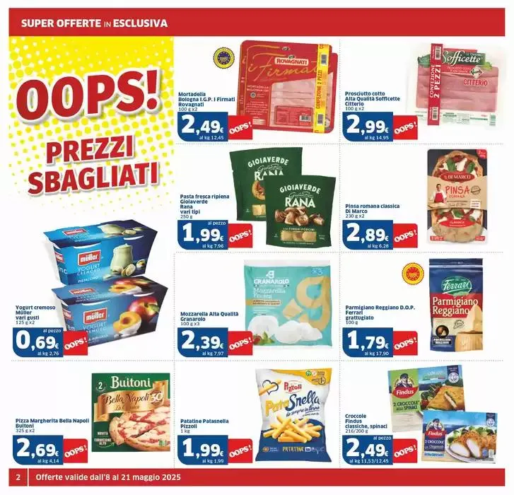 Oops! Prezzi sbagliati da 8 maggio a 21 maggio di 2025 - Pagina del volantino 2