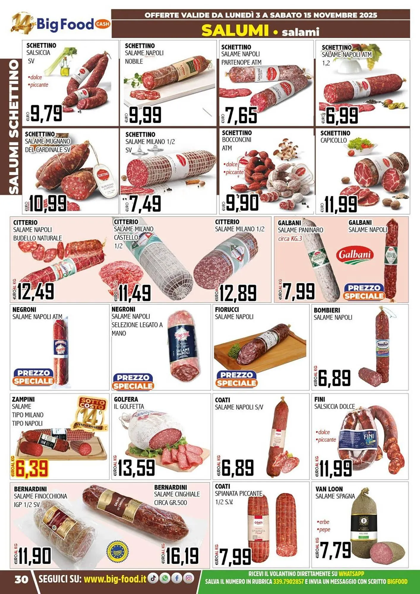 Volantino Big Food da 3 novembre a 15 novembre di 2025 - Pagina del volantino 30