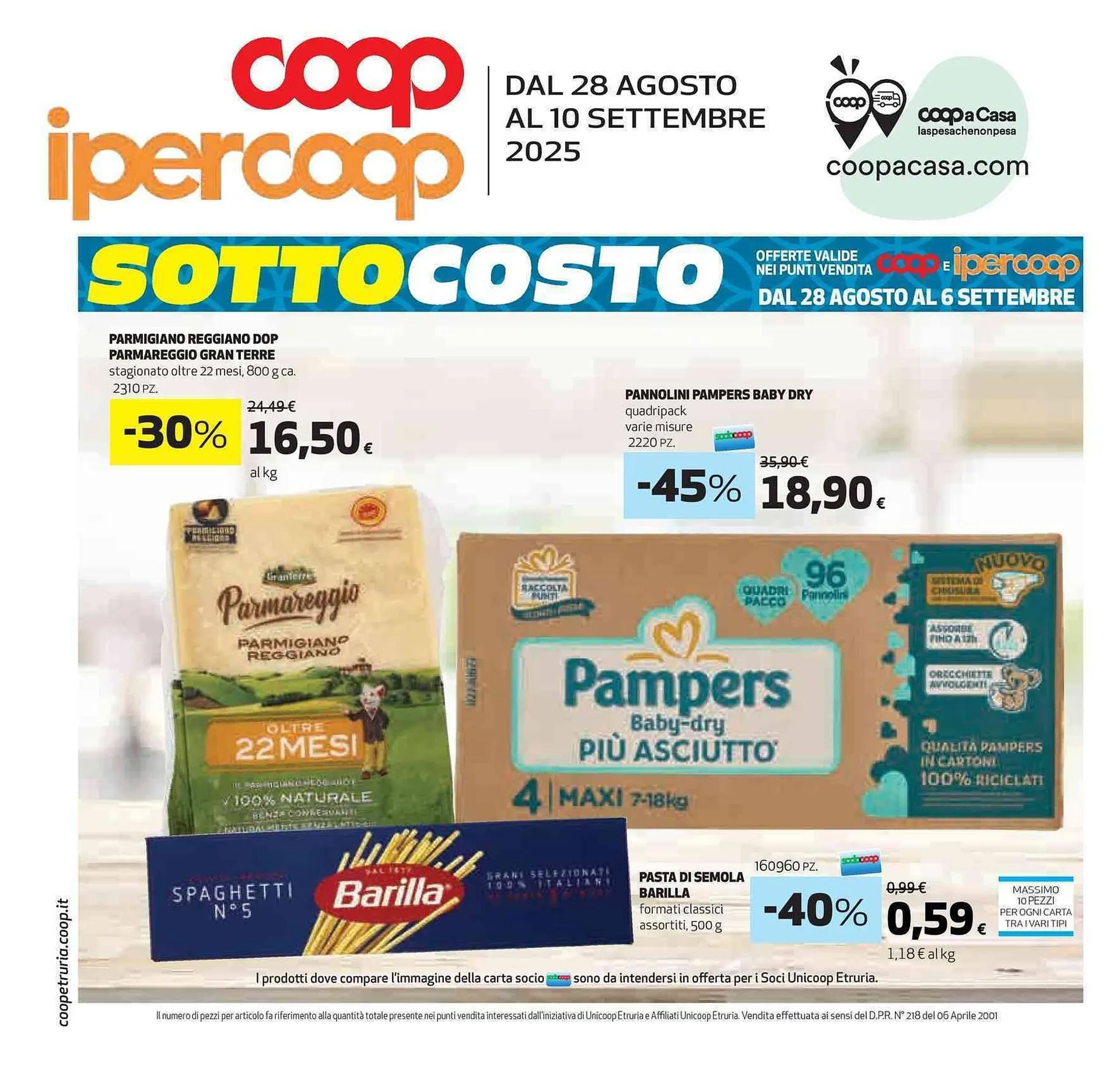 Volantino Ipercoop da 29 agosto a 10 settembre di 2025 - Pagina del volantino 1