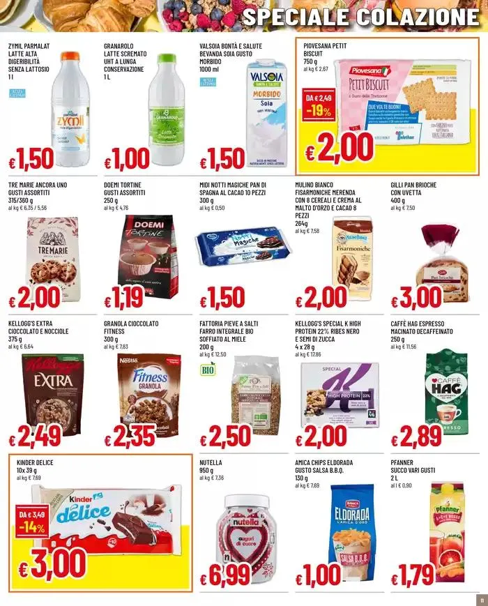 TANTI PRODOTTI A 1 - 2 - 3 € da 6 febbraio a 19 febbraio di 2025 - Pagina del volantino 11