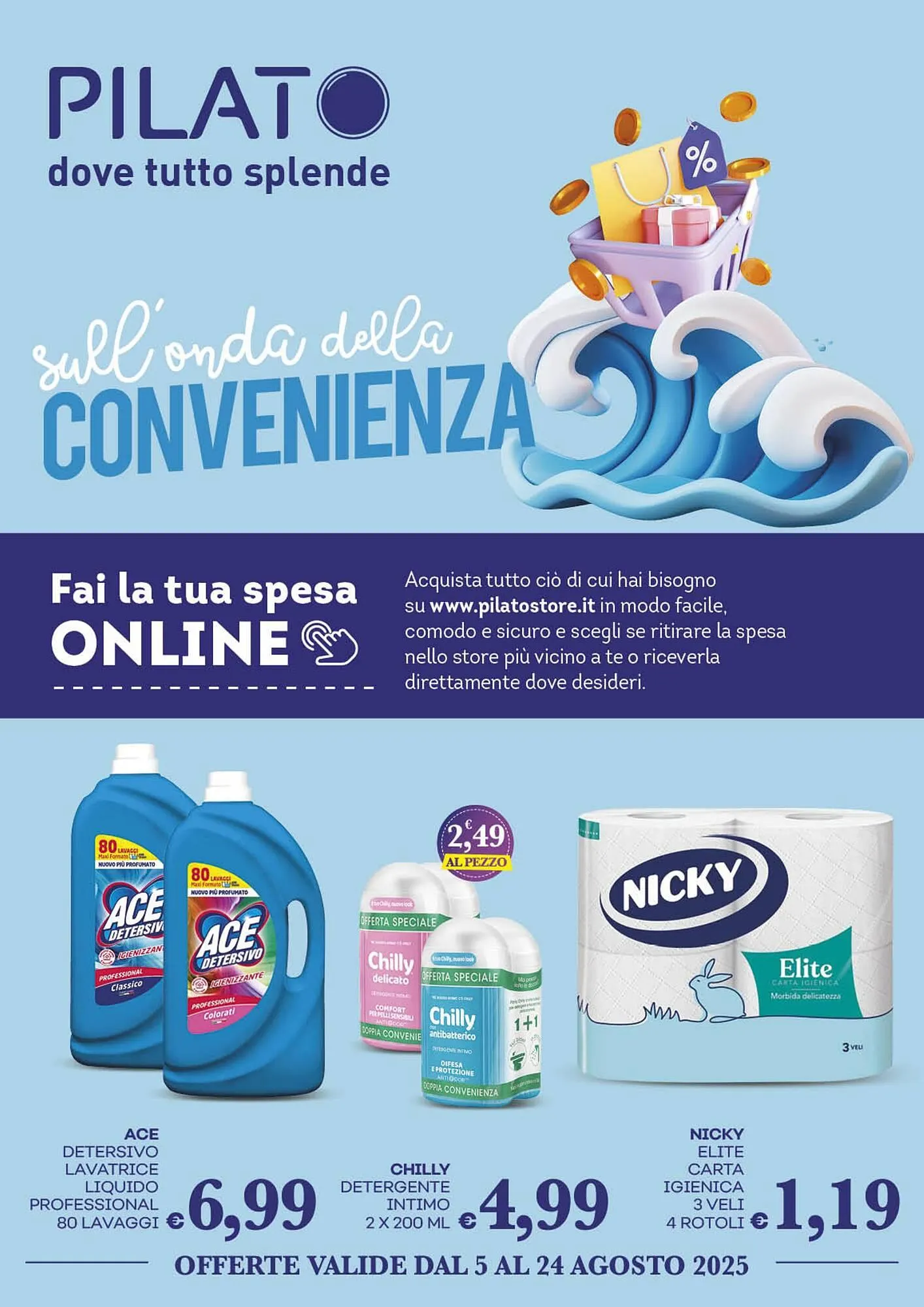 Volantino Pilato da 5 agosto a 24 agosto di 2025 - Pagina del volantino 1