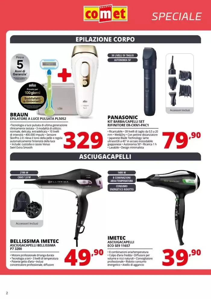 Speciale Piccoli Elettrodomestici da Comet! da 20 marzo a 2 aprile di 2025 - Pagina del volantino 2