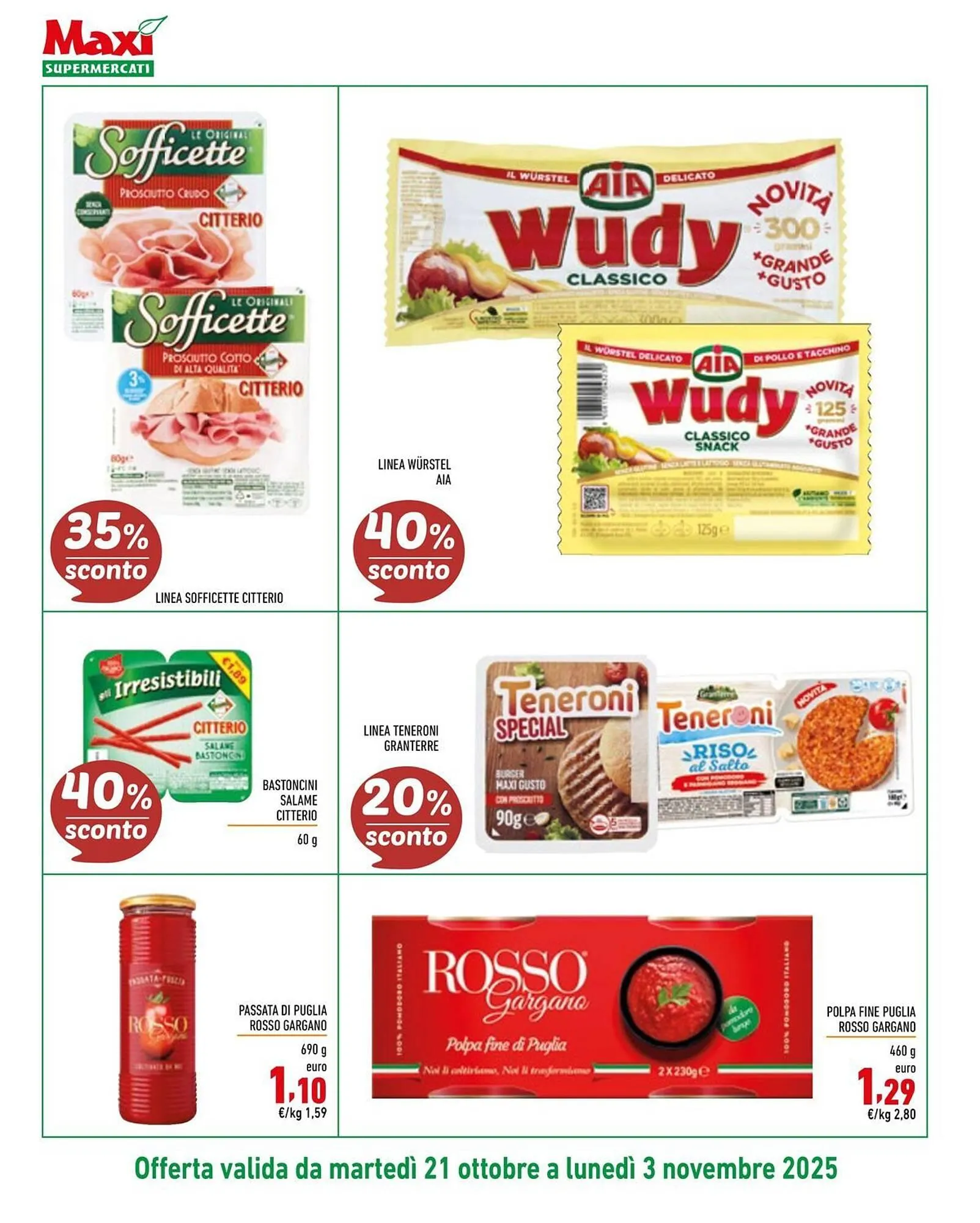 Volantino Maxi Supermercati da 21 ottobre a 3 novembre di 2025 - Pagina del volantino 6