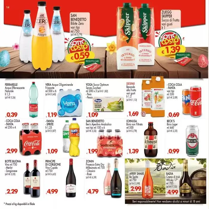 Sotto il costo da 27 marzo a 9 aprile di 2025 - Pagina del volantino 14