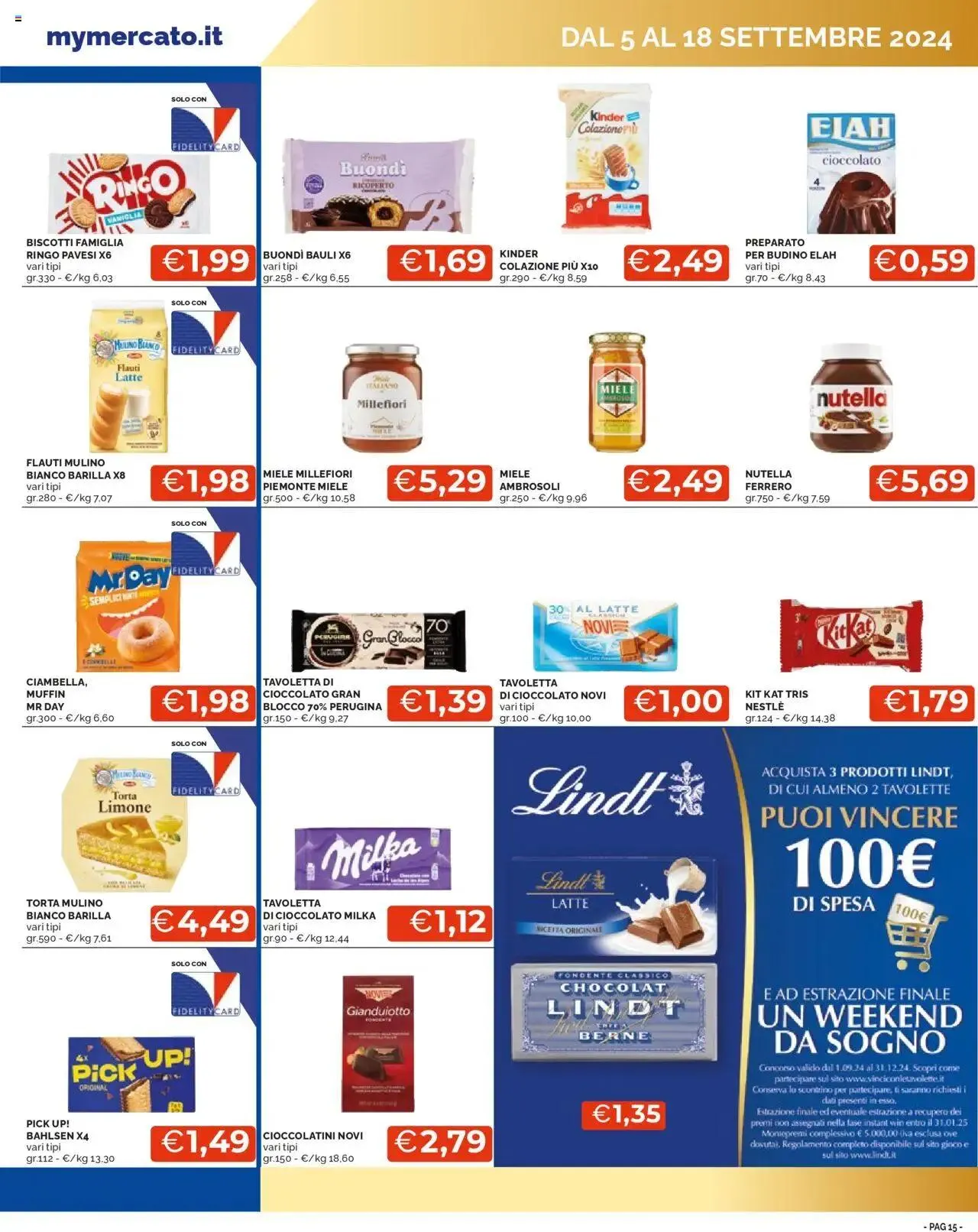 Volantino Mercatò da 5 settembre a 18 settembre di 2024 - Pagina del volantino 15