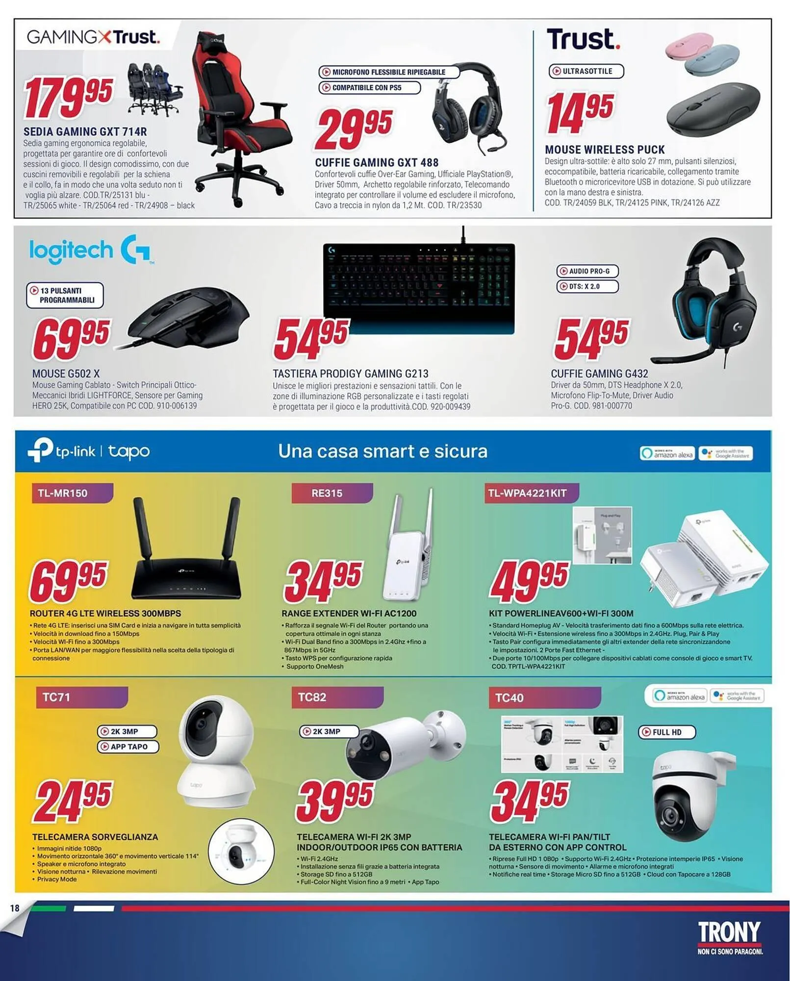Volantino Trony da 7 marzo a 16 marzo di 2025 - Pagina del volantino 18