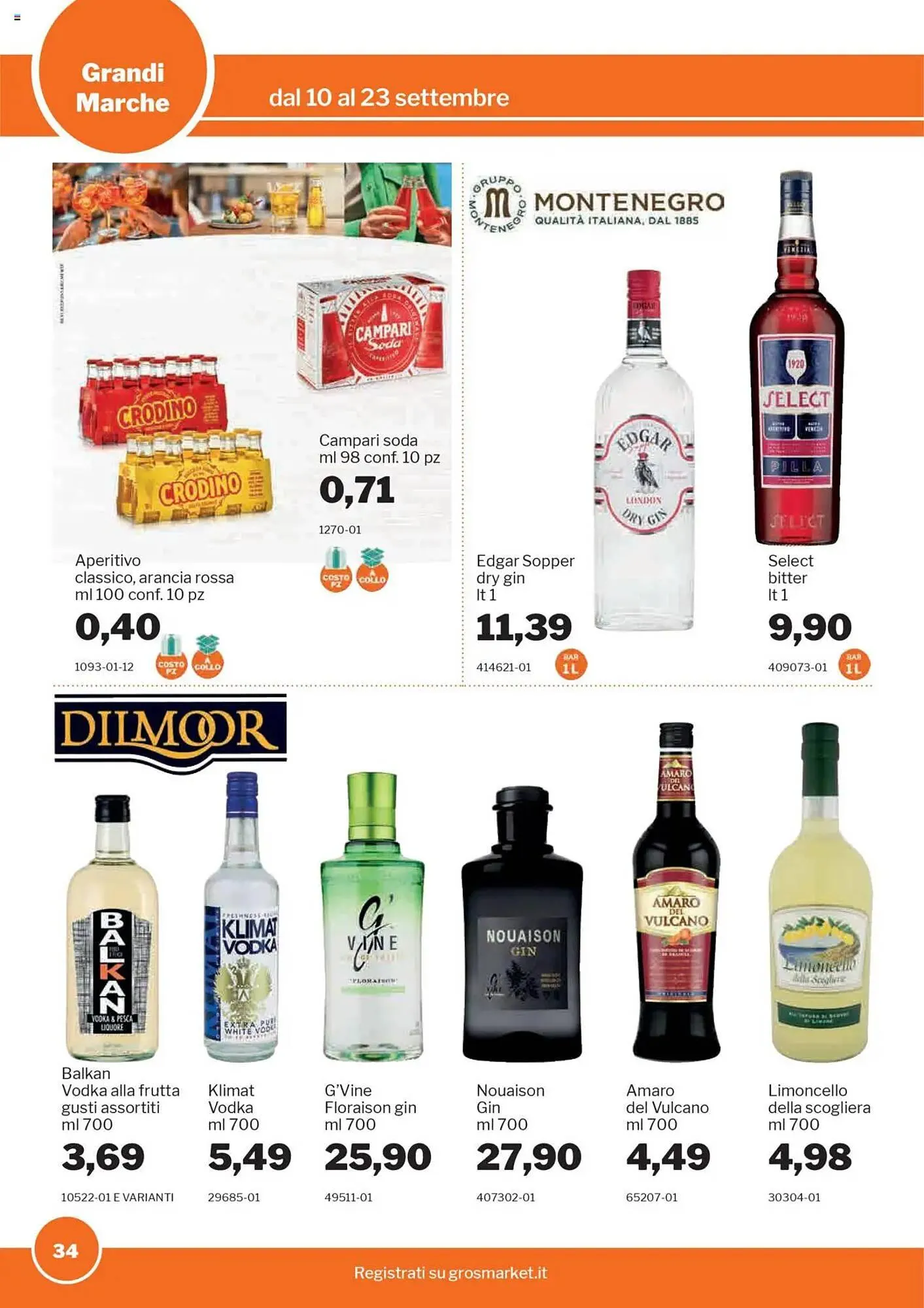 Volantino GrosMarket da 10 settembre a 23 settembre di 2025 - Pagina del volantino 34