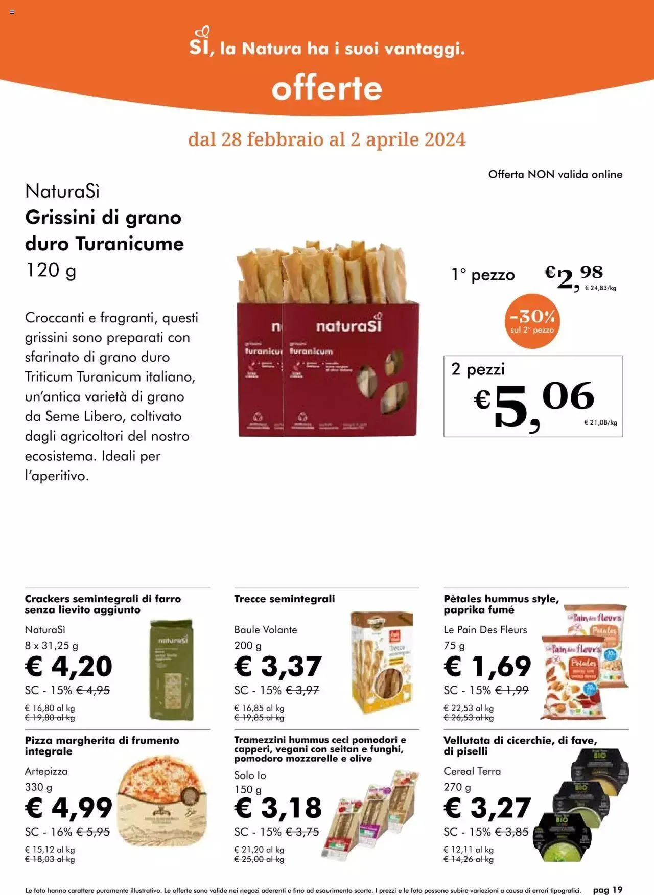 Volantino Natura Sì da 28 febbraio a 2 aprile di 2024 - Pagina del volantino 19