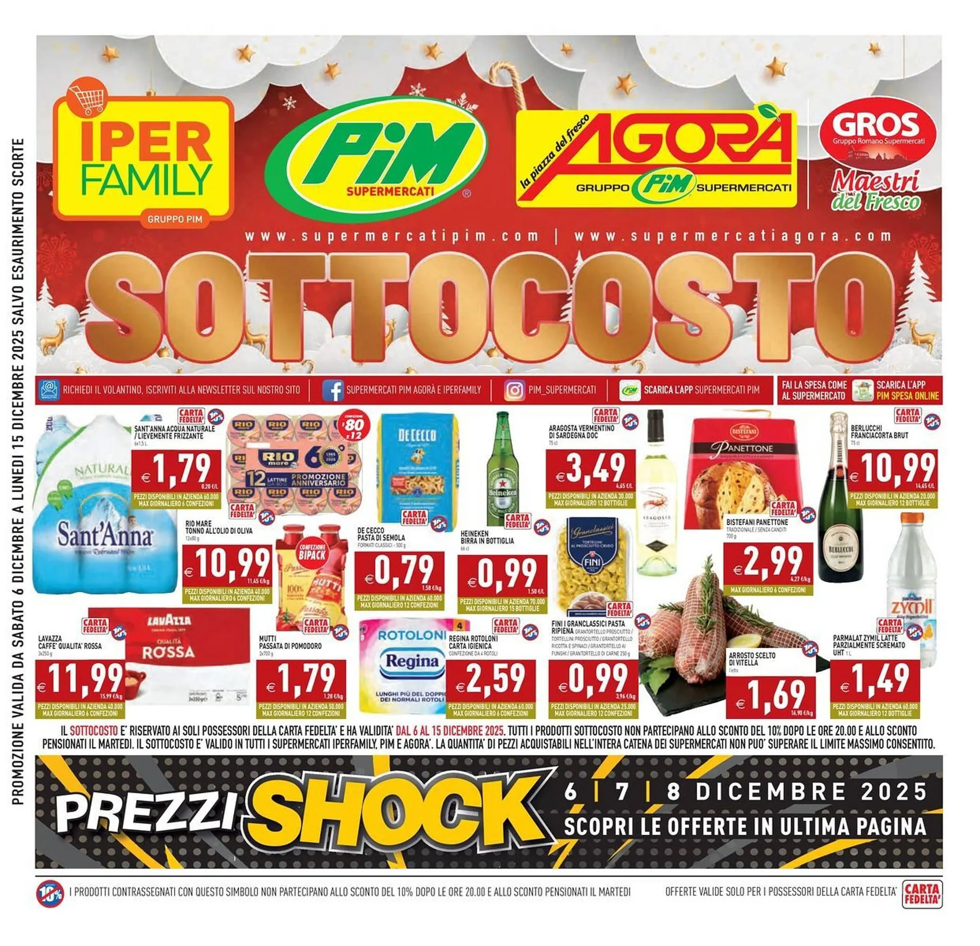 Volantino Supermercati Agorà da 6 dicembre a 15 dicembre di 2025 - Pagina del volantino 1