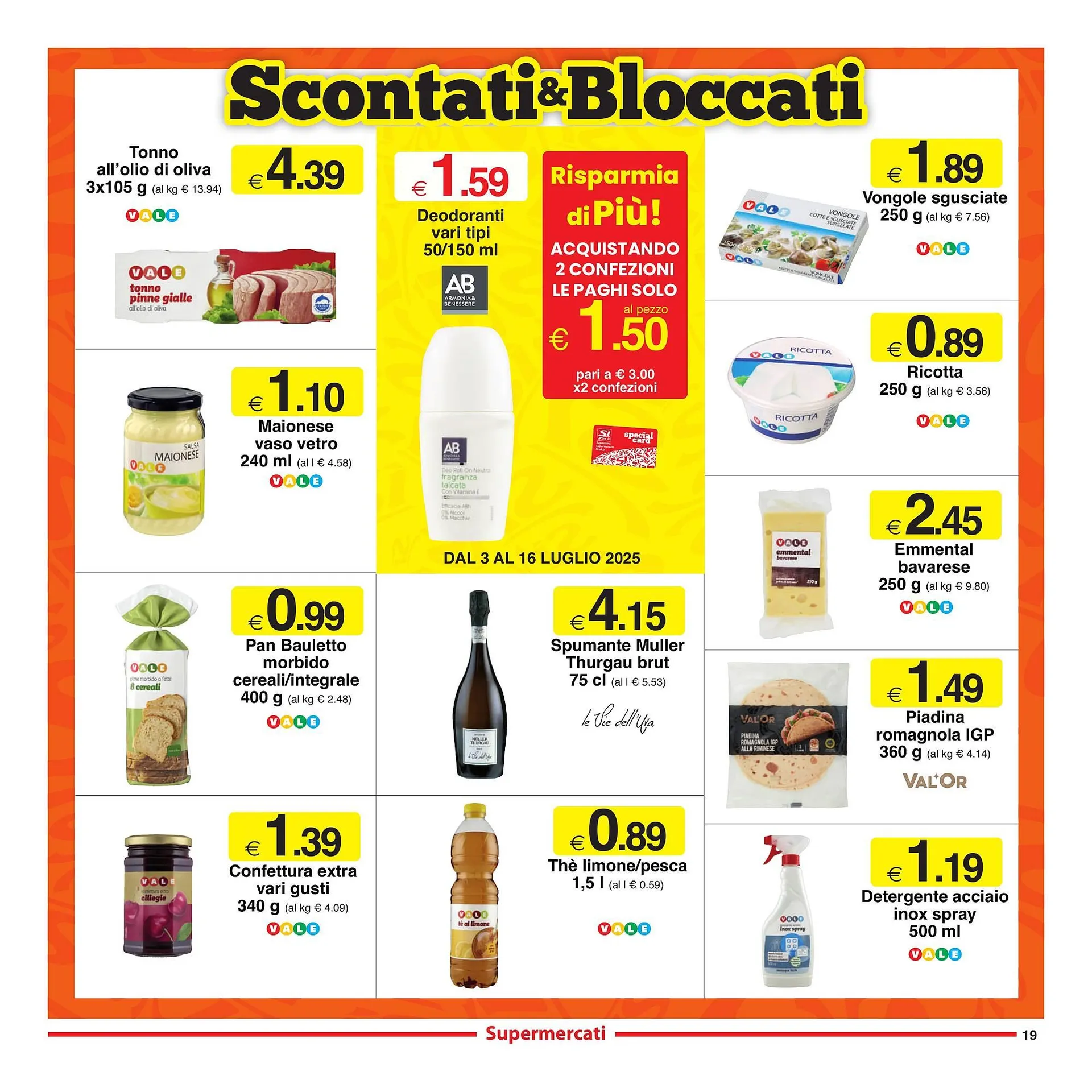 Volantino Sì con te da 3 luglio a 16 luglio di 2025 - Pagina del volantino 19