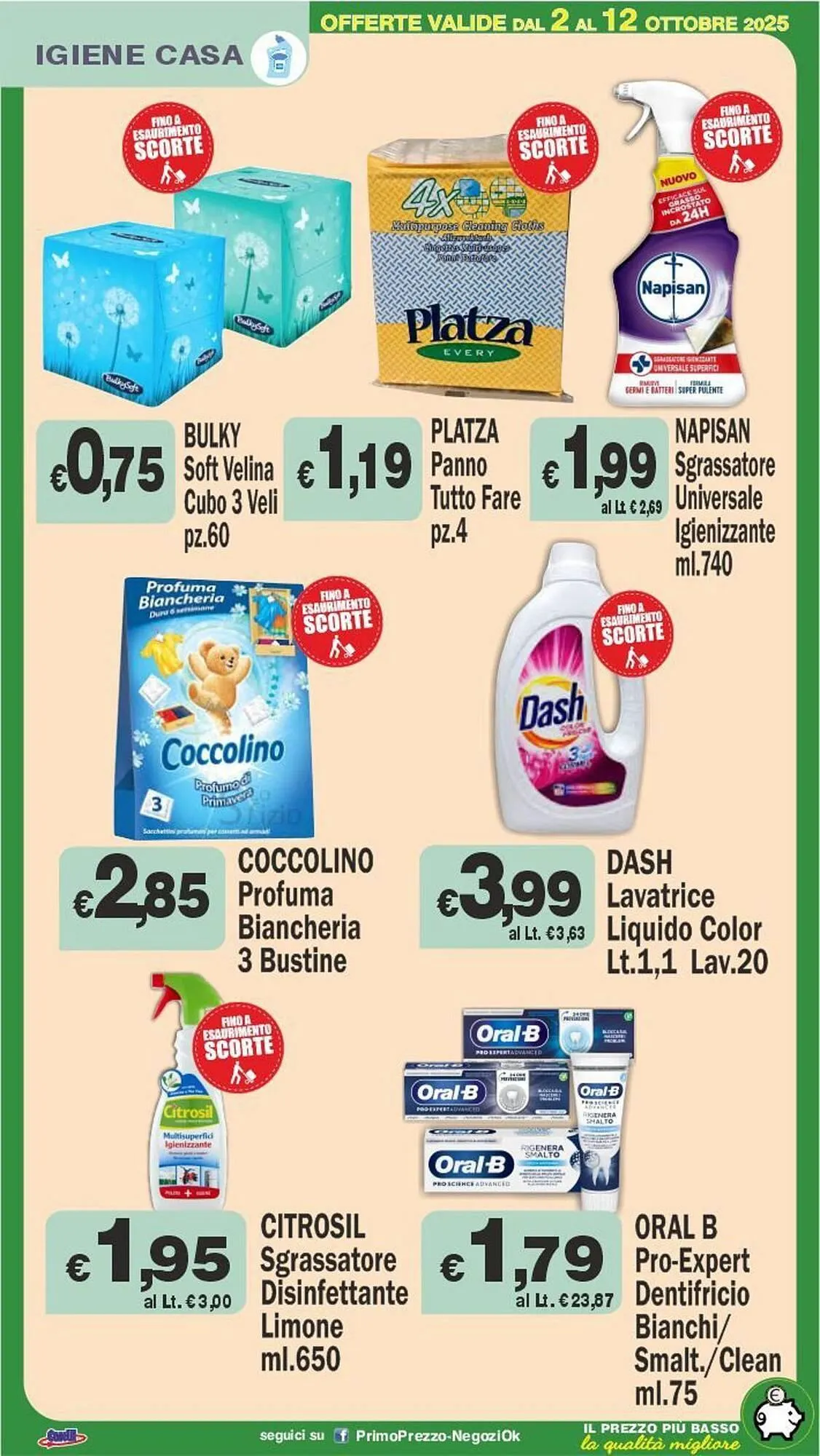 Volantino Primo Prezzo da 2 ottobre a 12 ottobre di 2025 - Pagina del volantino 24