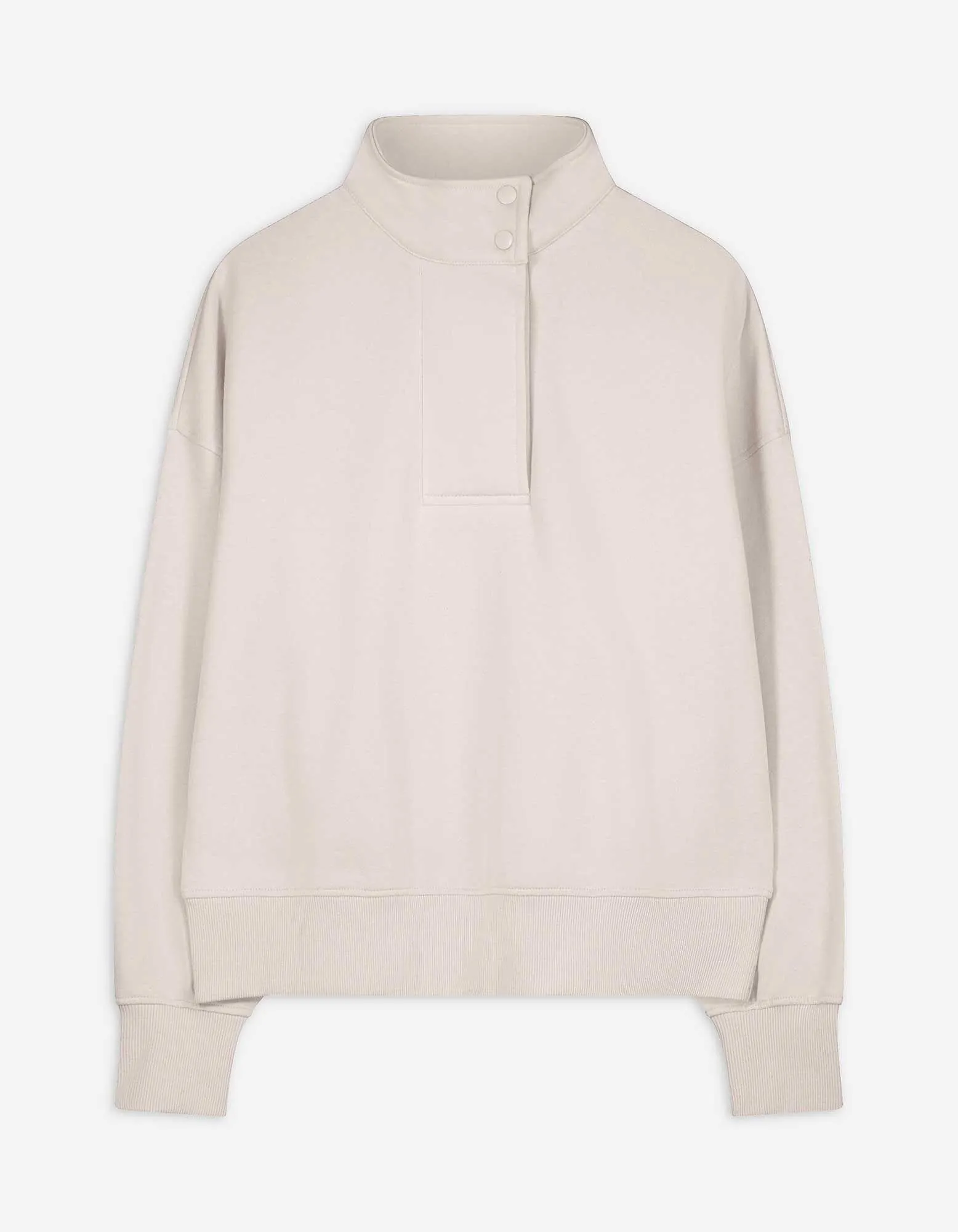 Pullover - Pulsante a pressione - beige