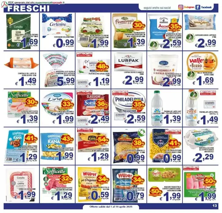 Sottocosto da 1 aprile a 10 aprile di 2025 - Pagina del volantino 13