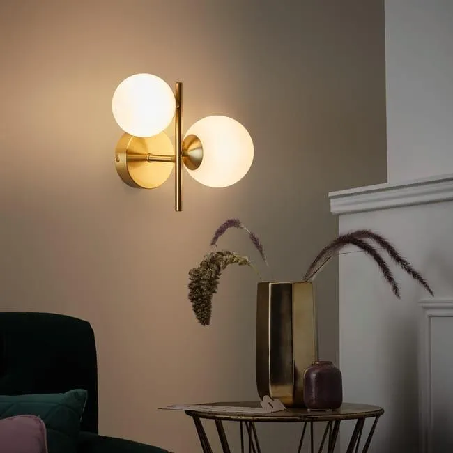 Applique glamour Callas ottone 2X G9 INSPIRE