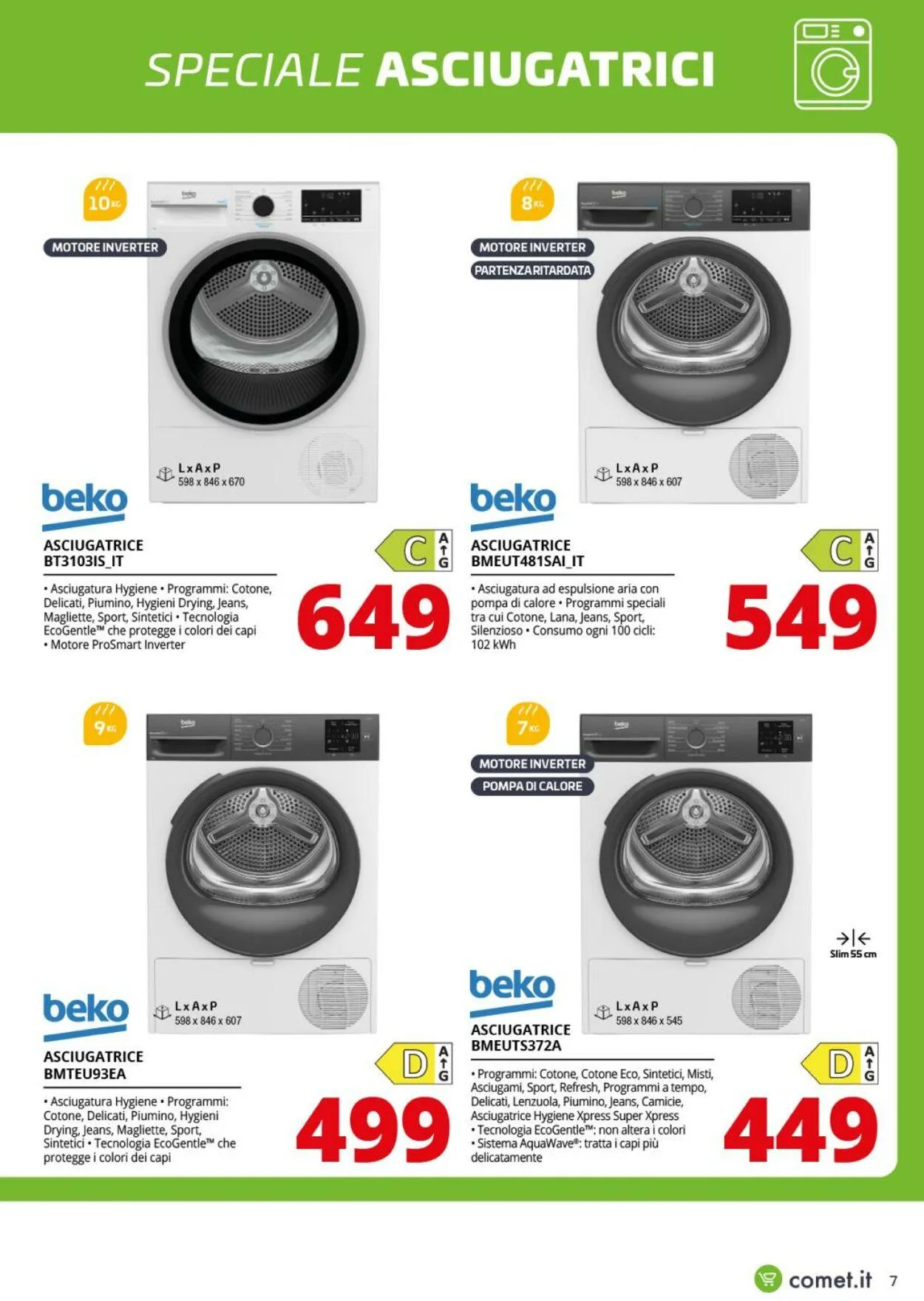 Comet Volantino attuale da 11 ottobre a 30 ottobre di 2025 - Pagina del volantino 7