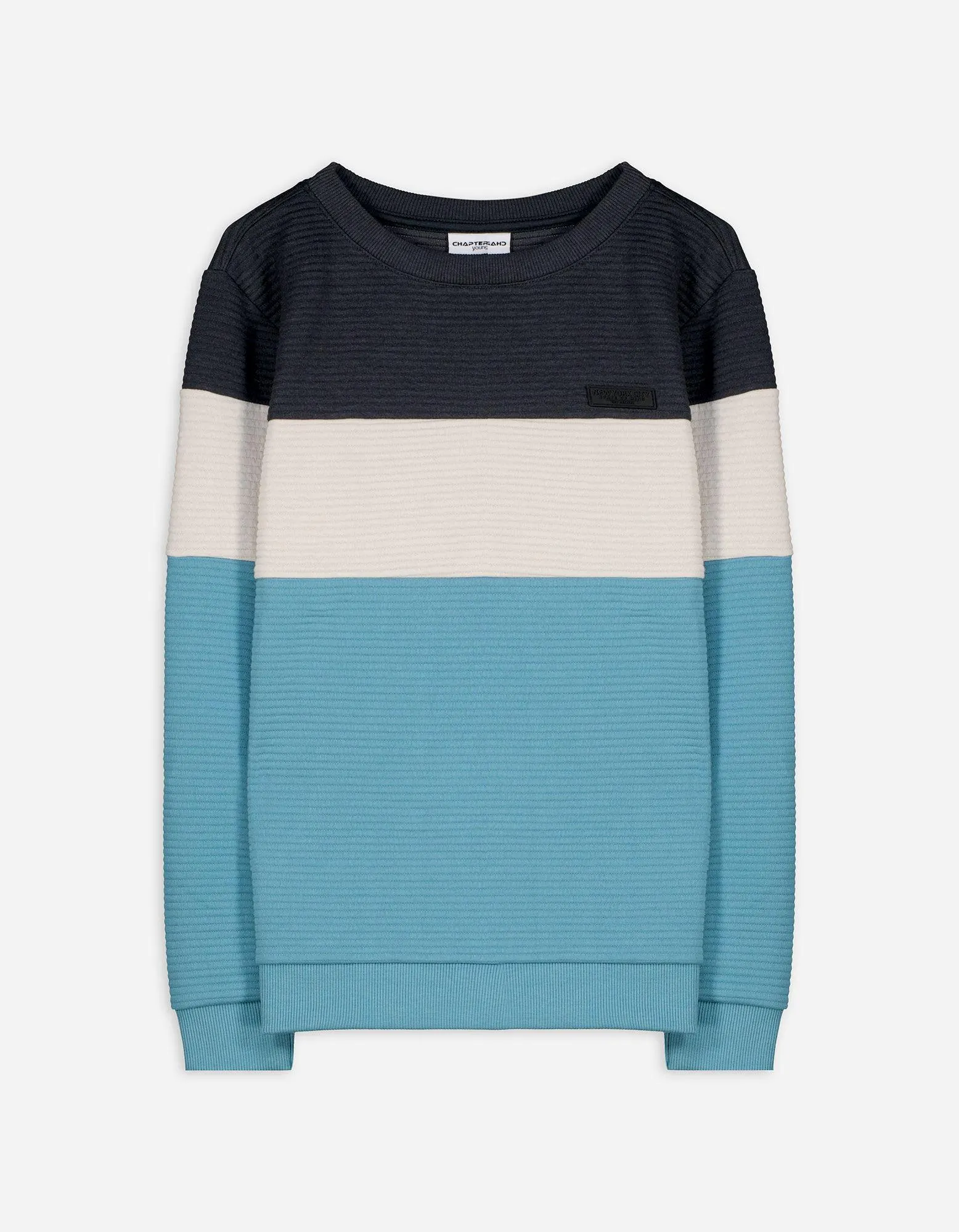 Pullover - Blocchi di colore - grigio scuro