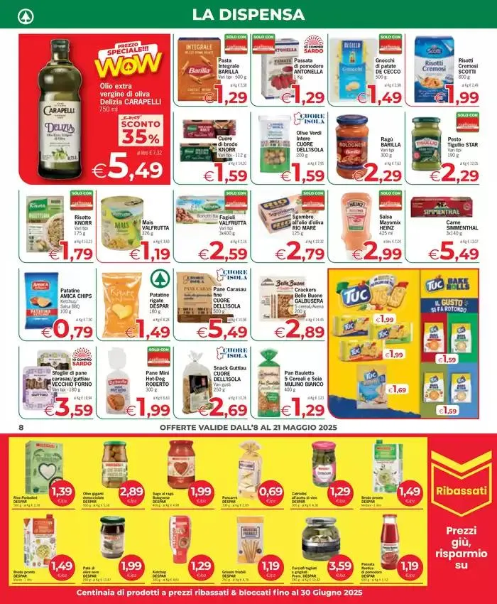 Convenienza al costo da 8 maggio a 21 maggio di 2025 - Pagina del volantino 8
