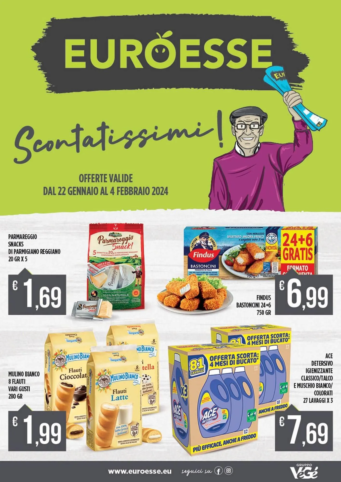 Volantino Euroesse da 22 gennaio a 4 febbraio di 2024 - Pagina del volantino 1