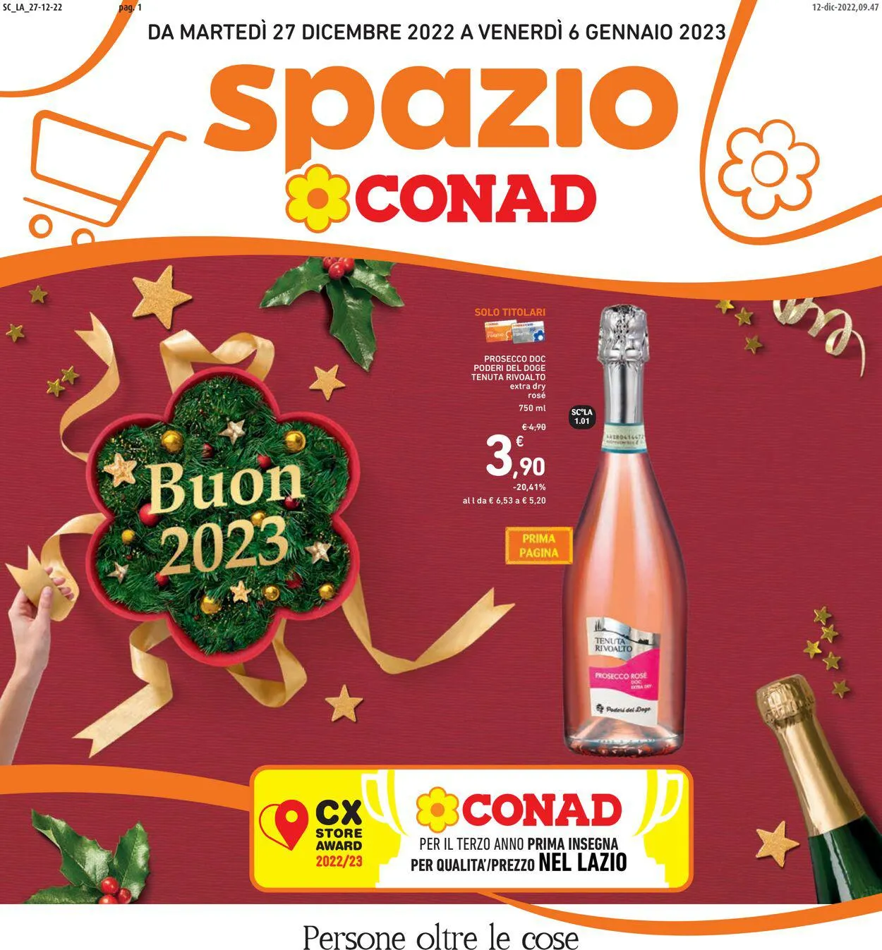 Conad Volantino attuale da 22 gennaio a 6 gennaio di 2025 - Pagina del volantino 1