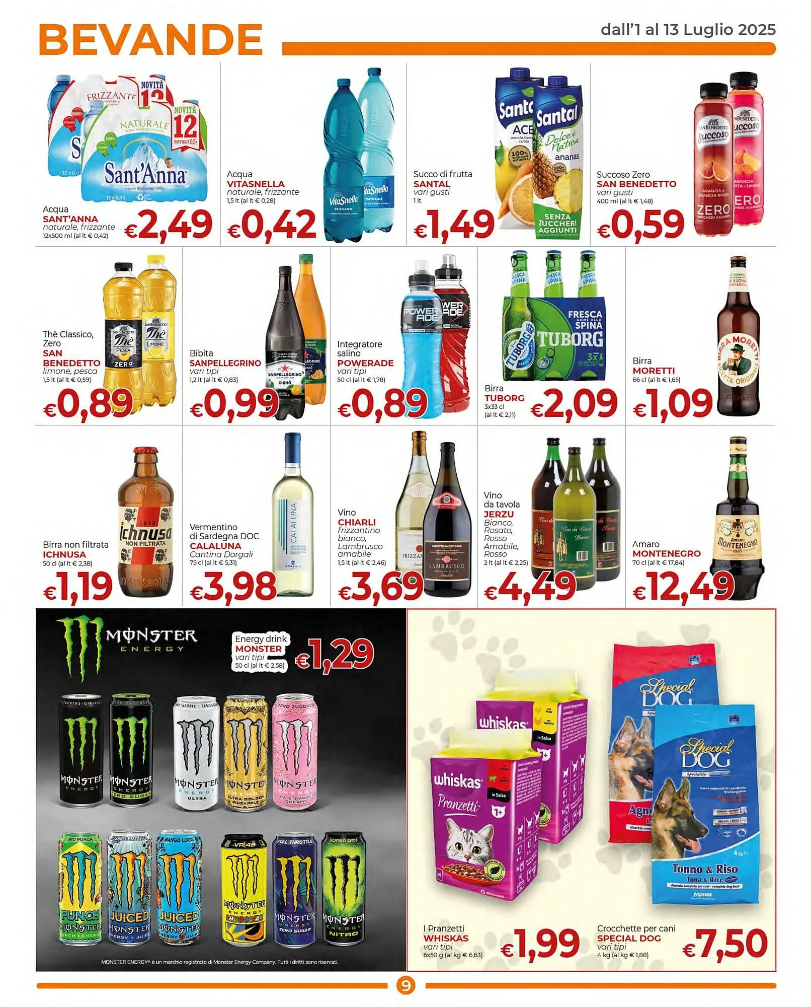 Volantino Supermercati Nonna Isa da 1 luglio a 13 luglio di 2025 - Pagina del volantino 9