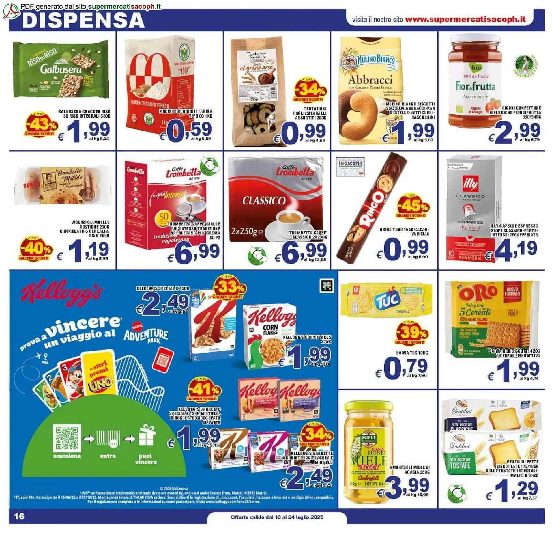 Volantino Sacoph da 16 luglio a 24 luglio di 2025 - Pagina del volantino 16