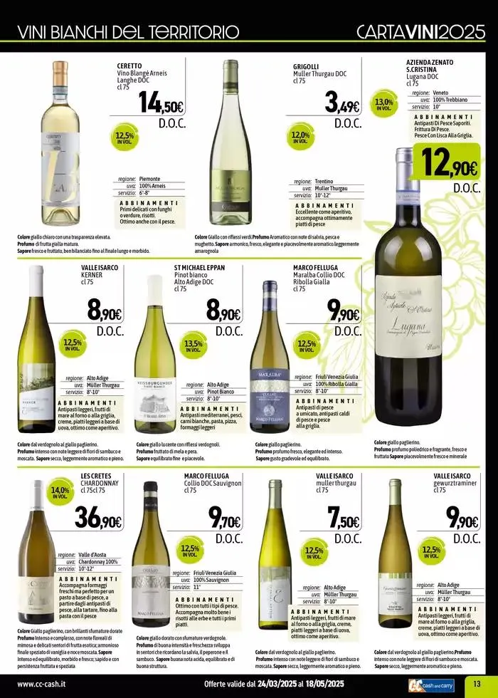 CARTA VINI da 7 aprile a 18 maggio di 2025 - Pagina del volantino 13