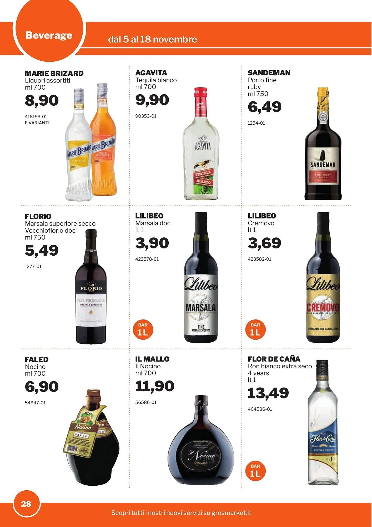 Volantino GrosMarket da 5 novembre a 18 novembre di 2025 - Pagina del volantino 28