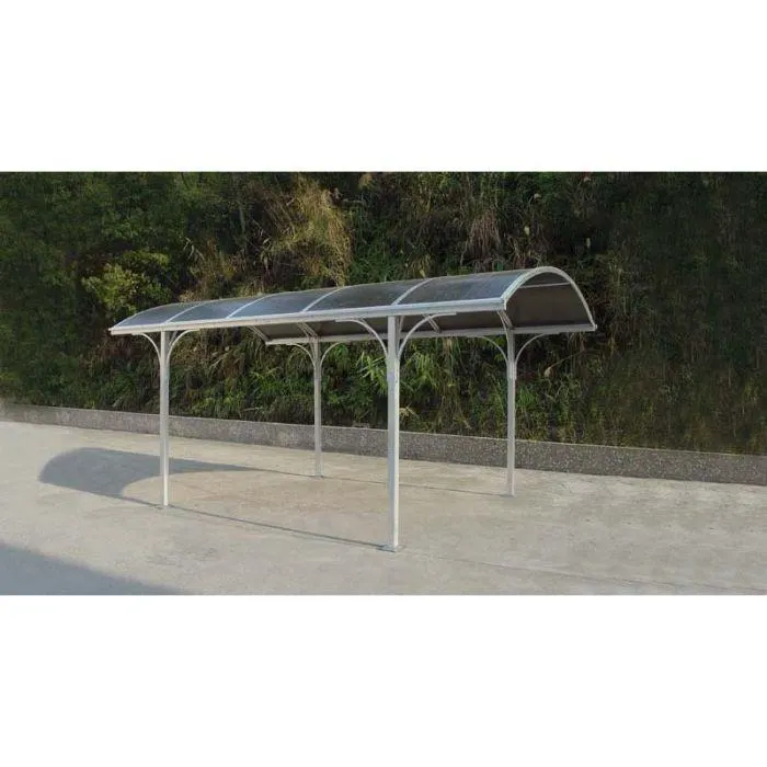 Gardenia Carport in alluminio per auto 5x3x mt pali 70x70 mm
