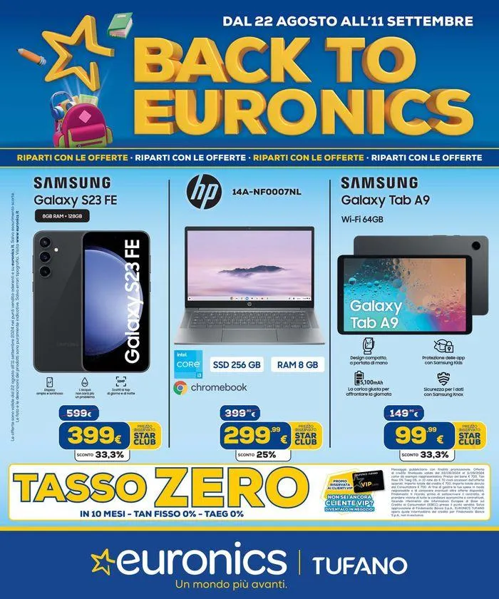 Ritorno a scuola da 22 agosto a 11 settembre di 2024 - Pagina del volantino 1