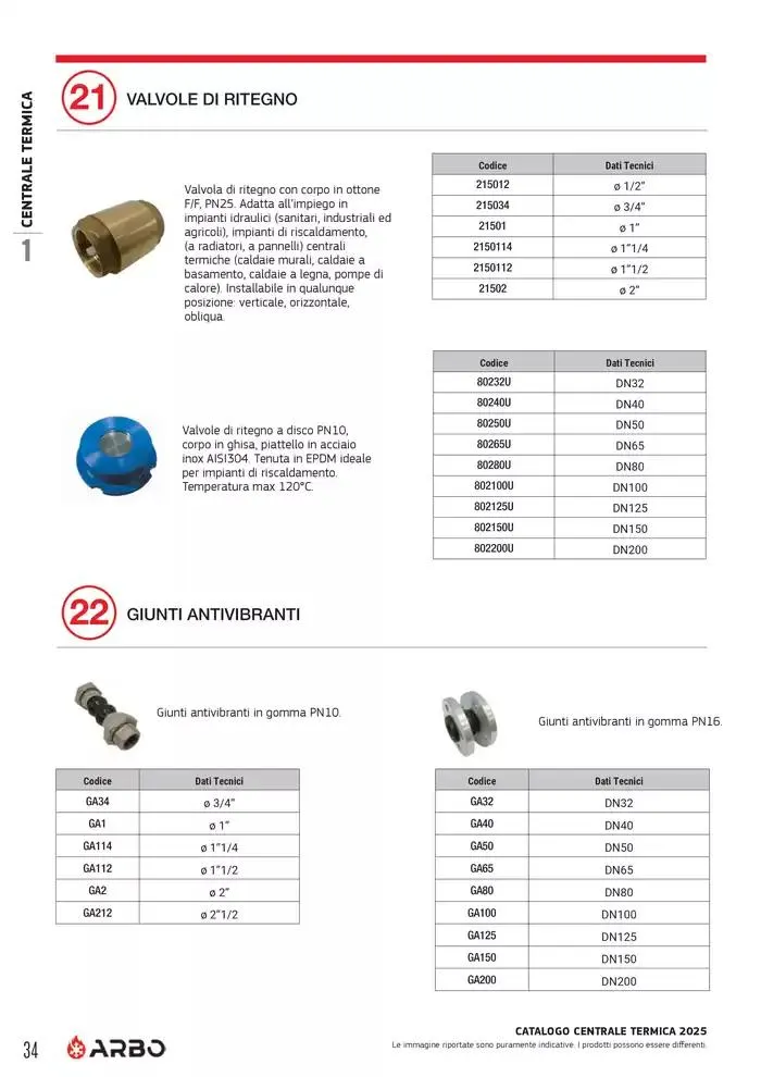 Catalogo Centrale termica 2025  da 8 aprile a 31 dicembre di 2025 - Pagina del volantino 34