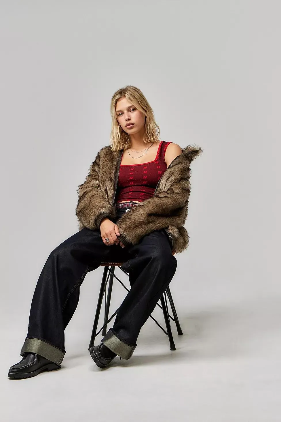 iets frans... Canotta Monogramma Collo Quadrato