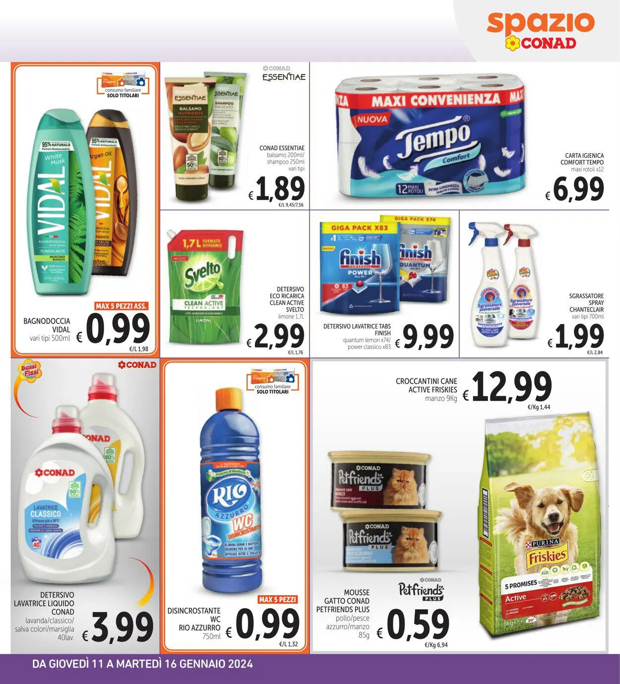 Conad - Spazio - Palermo Volantino attuale da 11 gennaio a 16 gennaio di 2024 - Pagina del volantino 9