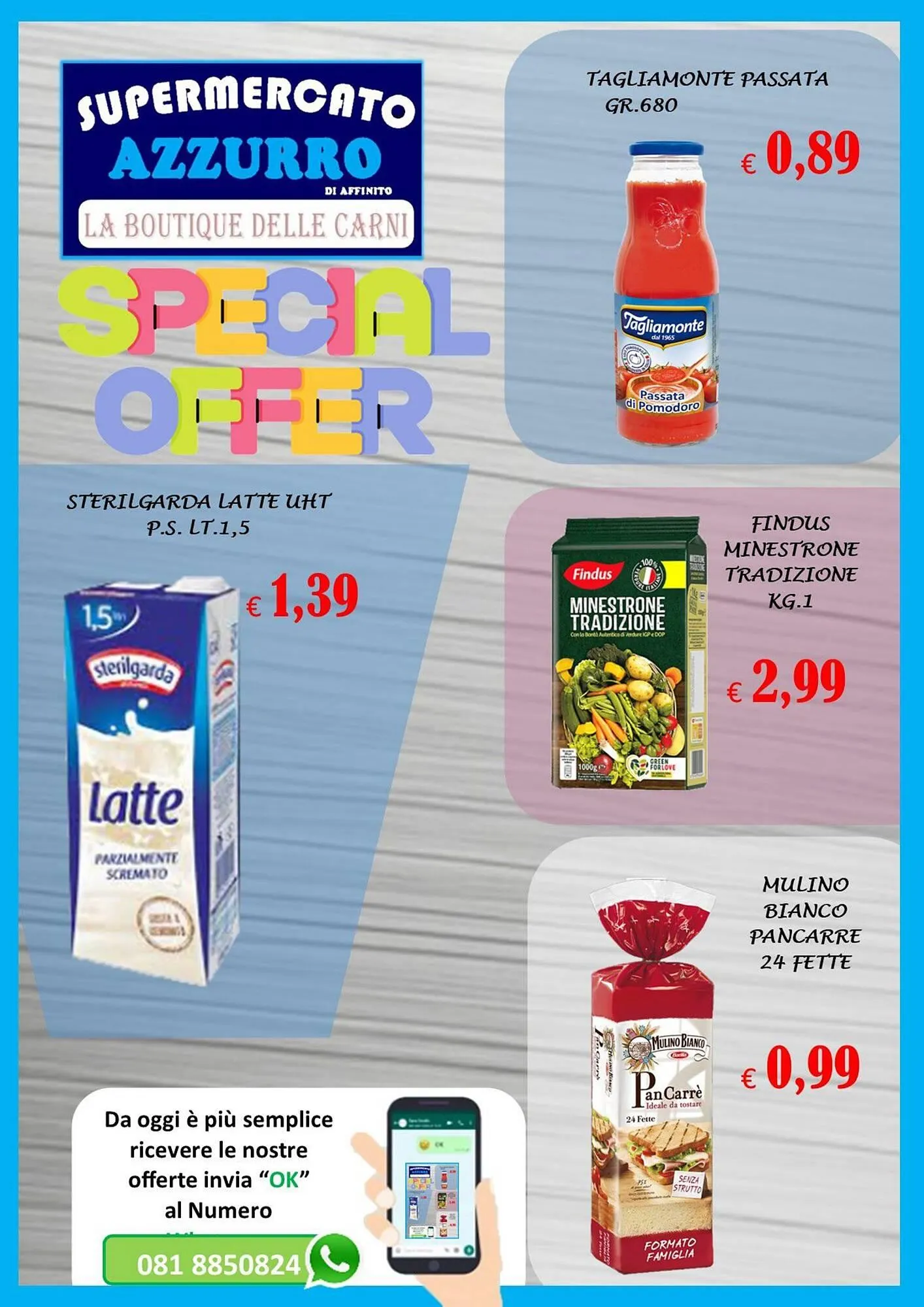 Volantino Supermercato Azzurro - 1