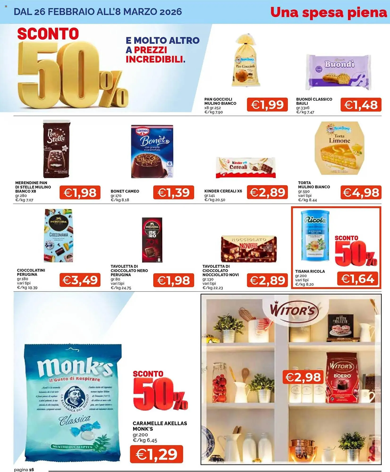 Volantino Mercatò da 26 febbraio a 8 marzo di 2026 - Pagina del volantino 16